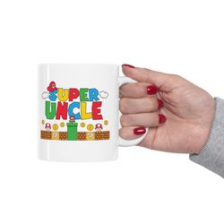 super uncle mug, funny uncle mug, father's day gift uncle mug, gamer uncle coffee mug, new uncle gift mug, cute uncle ce