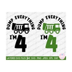 4th birthday garbage truck svg garbage truck png garbage truck lover gift garbage truck svg for cricut shirts