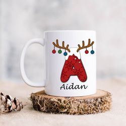 christmas mug, personalized christmas mug, monogrammed christmas gift mug, cute christmas mug, christmas gift mug, holid