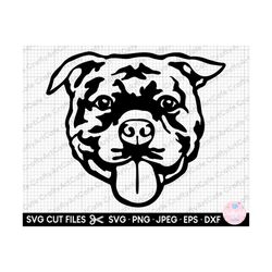 staffordshire bull terrier head svg stafffordshire bull terrier png staffordshire bull terrier svg for cricut shirt cut