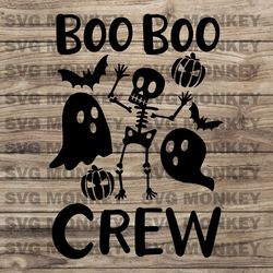 Boo Boo Crew Halloween Svg, Boo Boo Svg SVG EPS DXF PNG