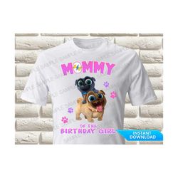 puppy dog pals mommy of the birthday girl iron on transfer, puppy dog pals iron on transfer, puppy dog pals birthday shi