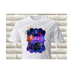 descendants iron on transfer, descendants birthday girl iron on transfer, descendants birthday shirt iron on transfer, (