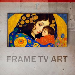Samsung Frame TV Art Digital Download, Frame TV Art Madonna and Child, Frame TV ByzantineIconography, SaintPortrait, Oil
