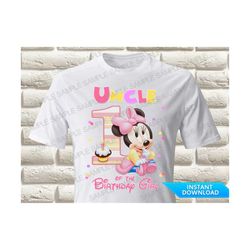 baby minnie mouse uncle of the first birthday girl iron on transfer baby minnie mouse iron on transfer baby minnie mouse