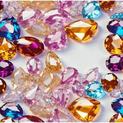 clear cut jewels pattern tileable repeating pattern