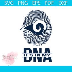 Los Angeles Rams it's in my DNA svg