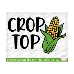 Corn Svg Crop Top