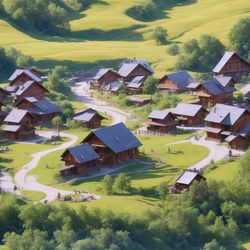 mountain village 42 pattern tileable repeating pattern