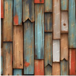 Painted Wood Slats Pattern Tileable Repeating Pattern