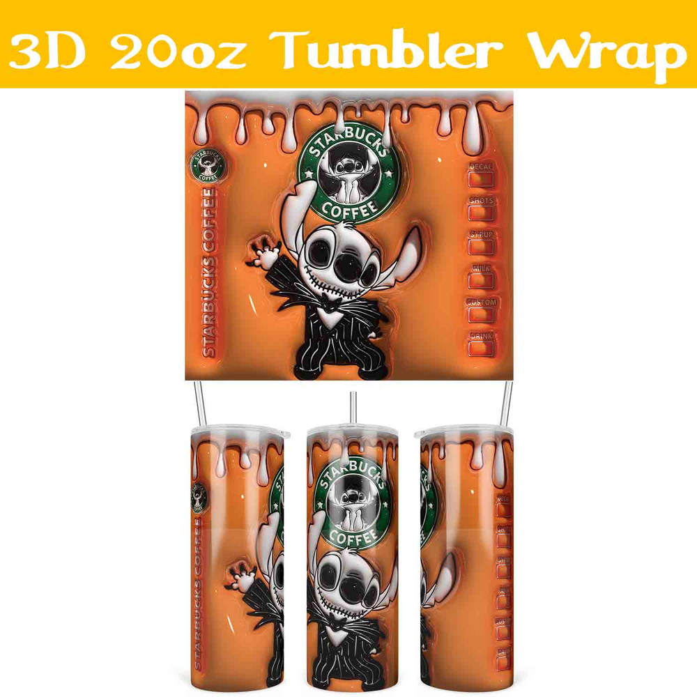 3d Starbucks Coffee Stitch Jack Skellington Tumbler Wrap.jpg