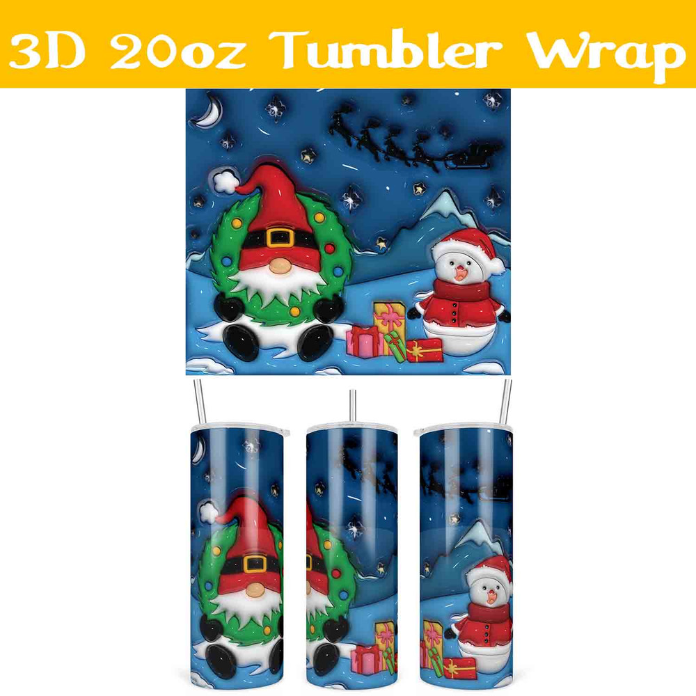 3d Gnome and Snowman Tumbler Wrap.jpg