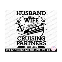cruise svg husband and wife couple cruising partners