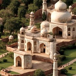 taj mahal garden pattern tileable repeating pattern