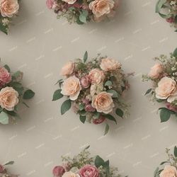 wall flowers pattern tileable repeating pattern