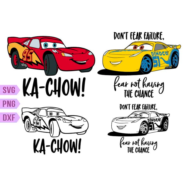 Ka-chow Svg, Cars Lightning Mcqueen Svg, Cars svg, Lightning - Inspire ...