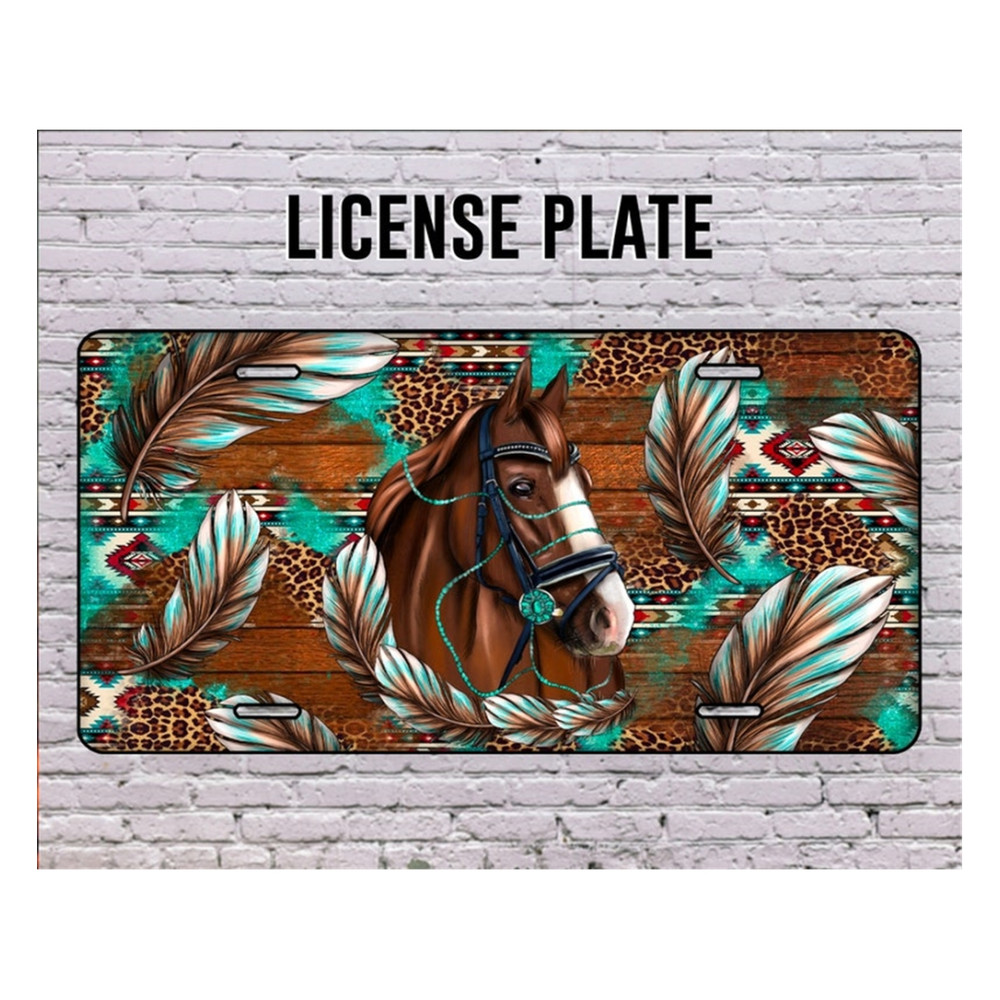 MR-26920238525-horse-aztec-feather-license-platewestern-horse-license-plate-image-1.jpg