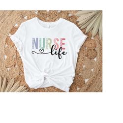 colorful nurse life shirt, nurse love shirt, nurse mom shirt, retro nurse life shirt, nurse shirt, nurse life shirt, nur