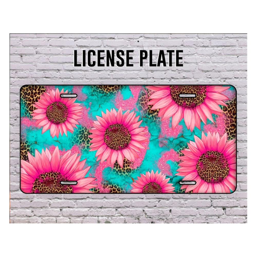 MR-26920238145-leopard-sunflower-turquoise-license-platesunflower-license-image-1.jpg