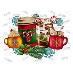 christmas coffee cups png, sublimation design, noel santa claus png design, santa claus png, noel vibes png, instant dow
