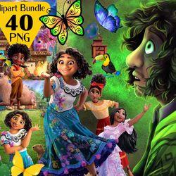 40 encanto bundle png, encanto clipart, encanto png, encanto madrigal png, mirabel madrigal png, digital download