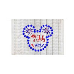 svg png dxf pdf file for mickey mouse 4th of july patriotic display