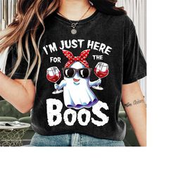 halloween shirt, i'm just here for the boos shirt, funny halloween tee, scary halloween costumes, pumpkin halloween shir