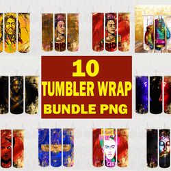 10 tumbler bundle design png, tumbler wrap, tumbler 20oz/30oz skinny png, sublimation designs, instant download