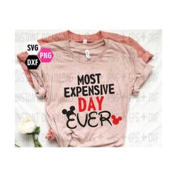 most expensive day ever svg / birthday svg / best day ever mouse svg / digital cut files / instant download design for c