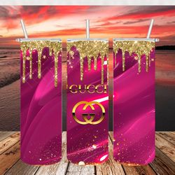 gucci tumbler 20oz/30oz skinny png, gucci tumbler png, fashion 20oz skinny tumbler, fashion brand png, instant download