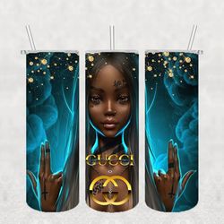 girl gucci tumbler 20oz skinny png, gucci tumbler png, fashion 20oz skinny tumbler, fashion brand png, instant download