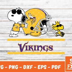 Minnesota Vikings Snoopy Nfl Svg , Snoopy  NfL Svg, Team Nfl Svg 21