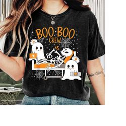 Halloween Shirt, Boo Boo Crew Ghost Nurse Shirt, Funny Halloween Tee, Scary Halloween Costumes, Pumpkin Halloween Shirts