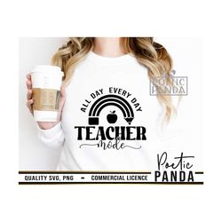 teacher mode svg png, teacher svg, teacher mode svg, best teacher svg, teacher mode all day every day, teacher life svg,