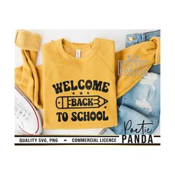 Welcome Back To School SVG PNG, Second Grade Svg, PrekSvg, Teacher Shirt Svg, Teacher Svg, 1st Grade Svg, Back To School