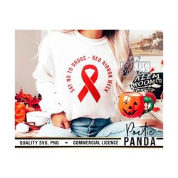 red ribbon week svg png, do milfs not drugs svg, sickle cell svg, kindness matters svg, red ribbon svg, drug free svg, s