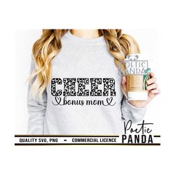 cheer bonus mom svg png, bonus mom shirt svg, cheerleading svg, cheer mom svg, cheer mom life svg, cheerleader svg, leop