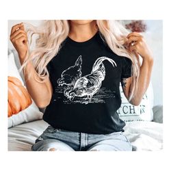 funny chicken shirts chicken bandana shirt country shirt gift for bestie chicken gifts chicken lover farm birthday shirt
