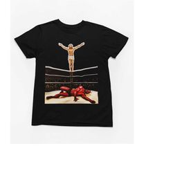 jesus x satan top rope title fight shirt