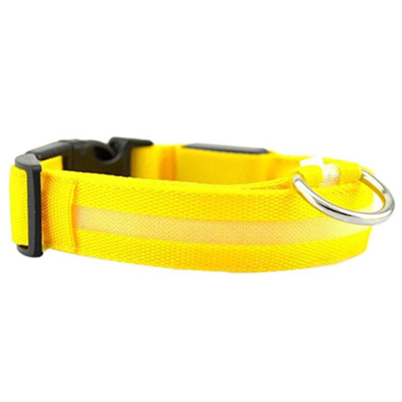 Waterproof LED Dog Collar with Light Yellow