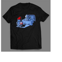 naked plumber video game sex & shrooms rare shirt