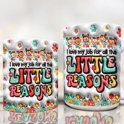 teacher life inflated mug sublimation , teacher puffy mug , daisy puffy mug , 11oz 15oz coffee mug