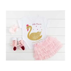 cute animal designs for kids – little princess swan svg files for cricut & png, eps clipart - printable. vector graphics