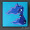 My Little Pony-Princess Luna-Pony-Friendship Is Magic -MLP-blue-acrylic painting-on canvas-cartoon-2.jpg