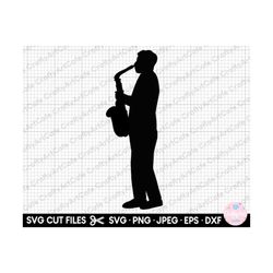 saxophone player svg png clipart silhouette