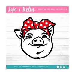 pig svg - farm animal svg, farmhouse svg, pig clipart, pig head svg, pig face svg, heifer svg, farm svg, cricut svg, svg