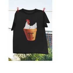 chicken pot pi math lover pi day pie vintage t-shirt, 3.14 shirt, chicken hen shirt, funny math shirt, pi day shirt, mat