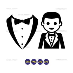 tuxedo svg tux svg file for cricut svg for silhouette cameo tuxedo shirt svg bow tie svg smoking svg suit svg black tie