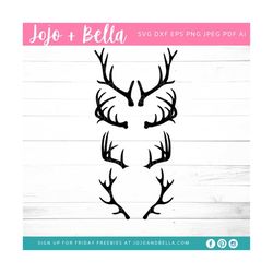 deer antlers svg, antlers clipart, antlers vinyl decal - antlers svg cutting file, vinyl file, svg, antlers, cricut, ant