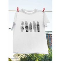surfing surfboard vintage classic retro surfboarder surfer t-shirt, surfing shirt, surfboard collection shirt, surfboard